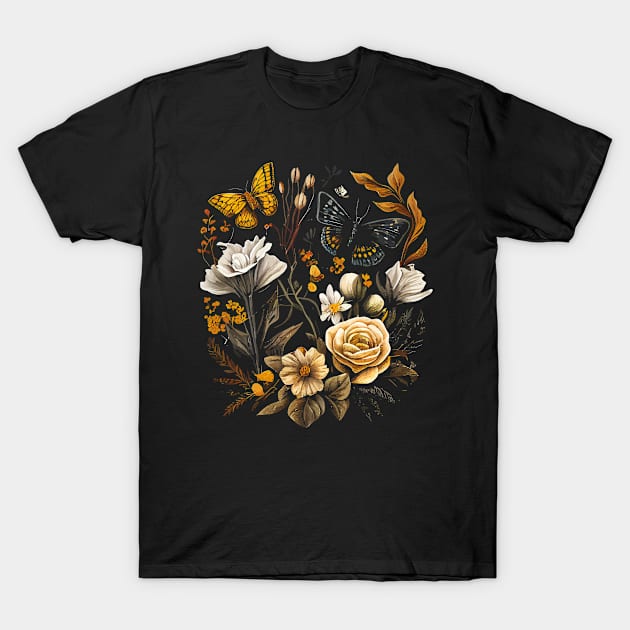 Realistic flowers botanical T-Shirt by ralfjohnson